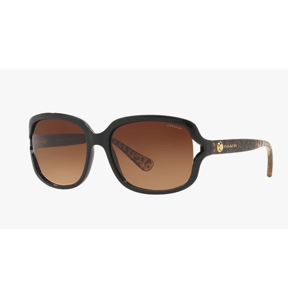 Coach Accessories - Coach High Bridge HC8169 Square Gradient Sunglasses Black/ Brown Gradient